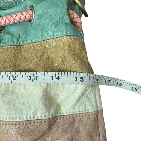 John Romaine Multi-Color Boho Bucket Shoulder Bag - Picture 4 of 12